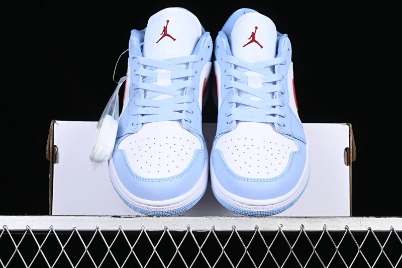 All categories Air Jordan Jordan series basketball shoes Air Jordan 1 Low Z version Air Jordan 1 Low AJ1 Joe 1 white blue red toe low-top cultural casual sneakers DC0774-164